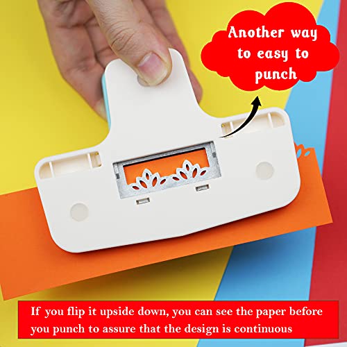 ECOHU Border Punch - Flower Design Embossing Punch for Scrapbooking, Wedding Cards, Decoration and DIY Arts - Image 3