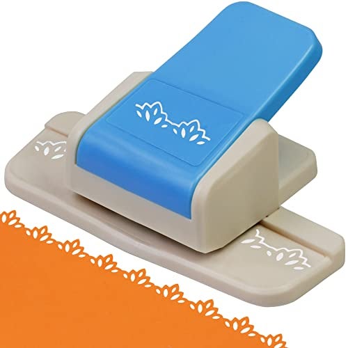 ECOHU Border Punch - Flower Design Embossing Punch for Scrapbooking, Wedding Cards, Decoration and DIY Arts - Image 1
