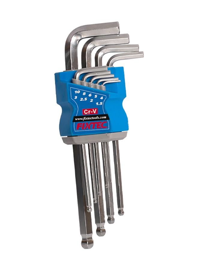 فيكس تيك 9 قطع CR-V Ball Point Hex Key Tool Set - Image 3