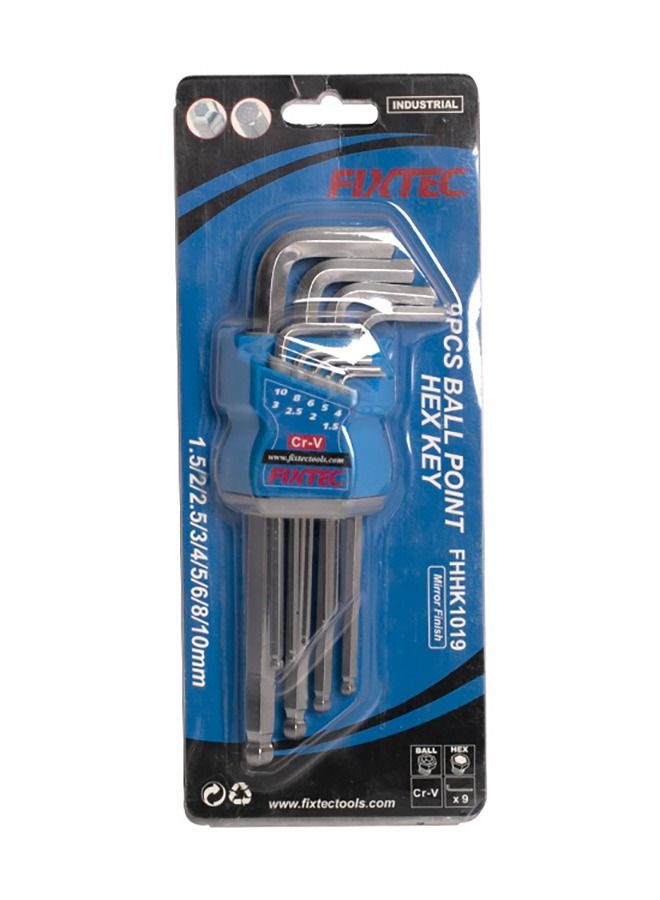 فيكس تيك 9 قطع CR-V Ball Point Hex Key Tool Set - Image 5
