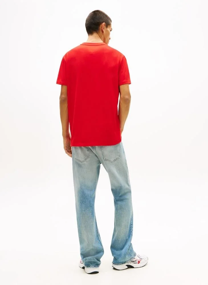 TOMMY JEANS Signature Logo Jersey T-Shirt