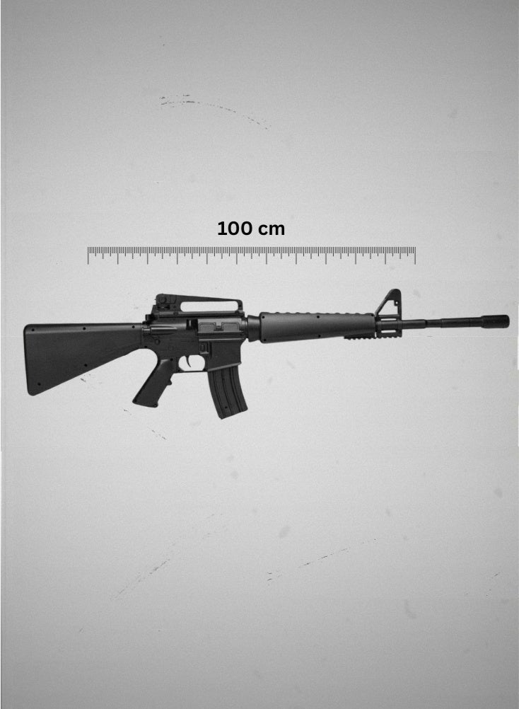 بريميم مجموعة لعبة بندقية ببجي إم ٤ وبندقية مسدس سوكوم – وضع مزدوج شبه أوتوماتيكي مع كتف قابل للإزالة وضوء ليزر ومخزن و٦٠٠ طلقة كرات بلاستيكية للتصويب - Image 2