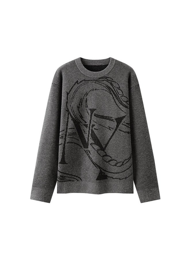 Semir Men's New Year Jacquard Knit Sweater Couple Spring Sweater Base Top Texture 109125107201 - Image 3