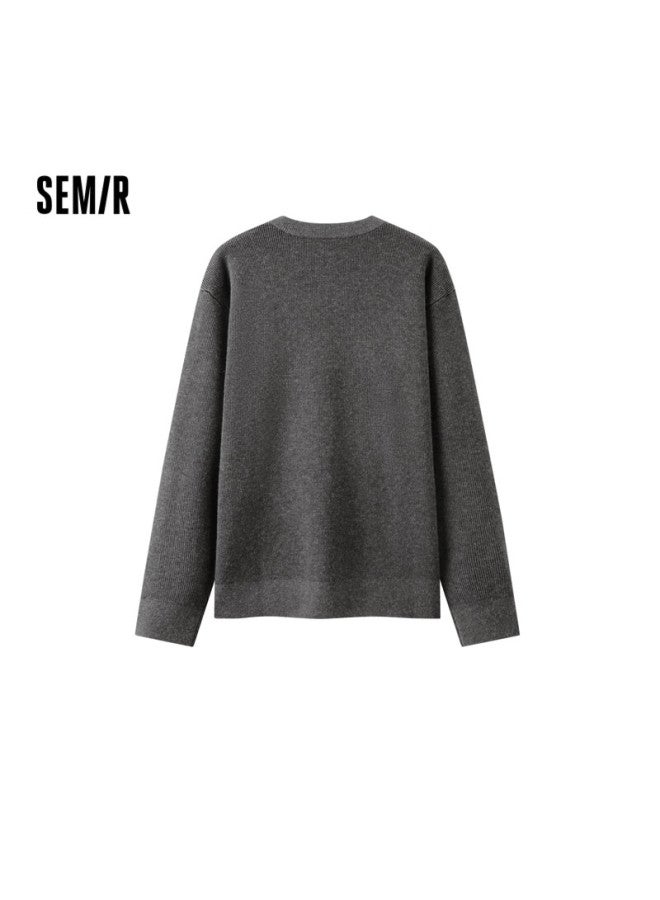Semir Men's New Year Jacquard Knit Sweater Couple Spring Sweater Base Top Texture 109125107201 - Image 4