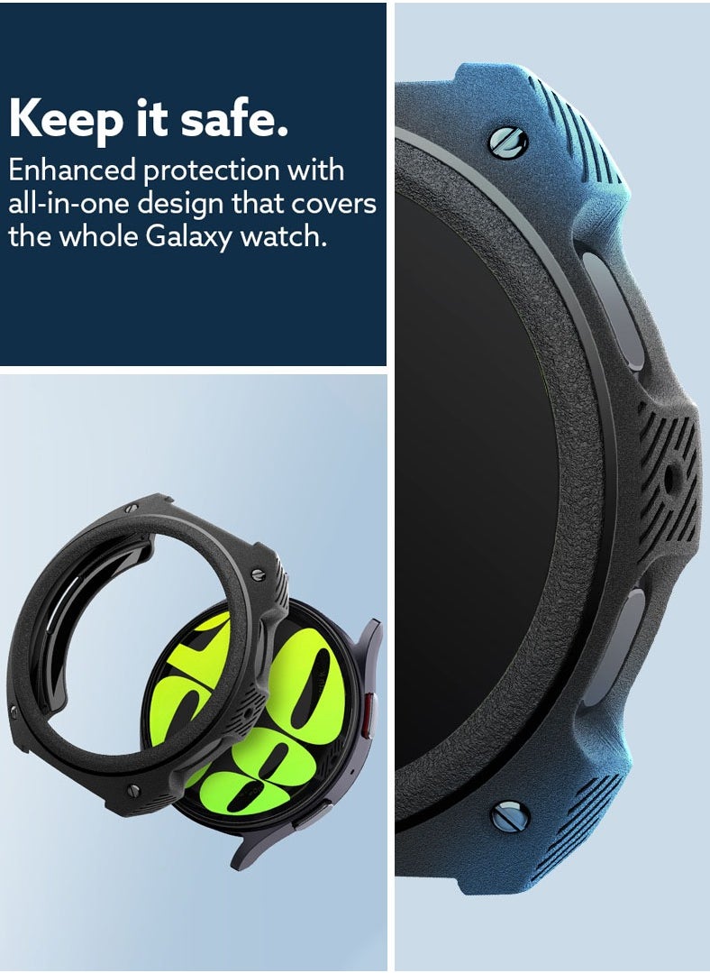 Caseology غطاء حماية Vault for Samsung Galaxy Watch 7 44mm (2024) - أسود غير لامع  - Image 3