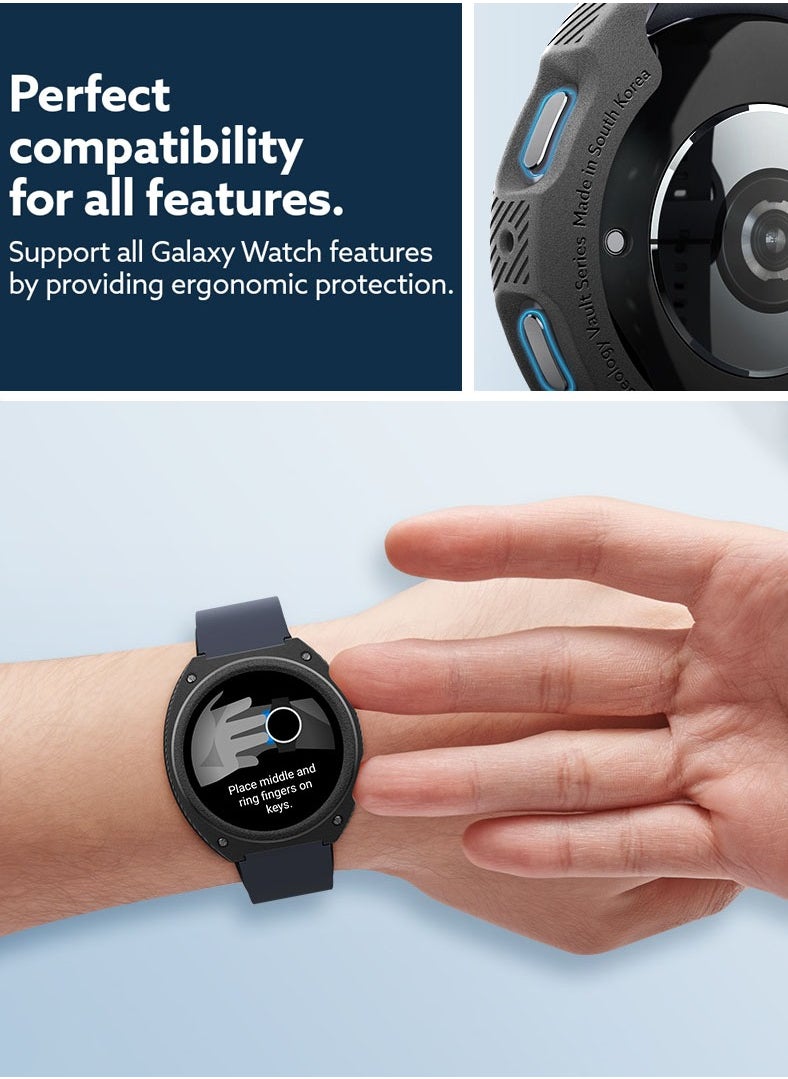 Caseology غطاء حماية Vault for Samsung Galaxy Watch 7 44mm (2024) - أسود غير لامع  - Image 5