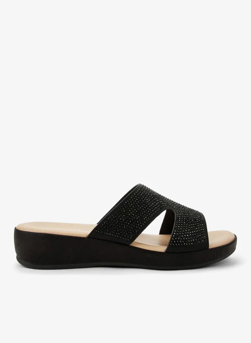 لو كونفورت Women Perforated Slide Sandals