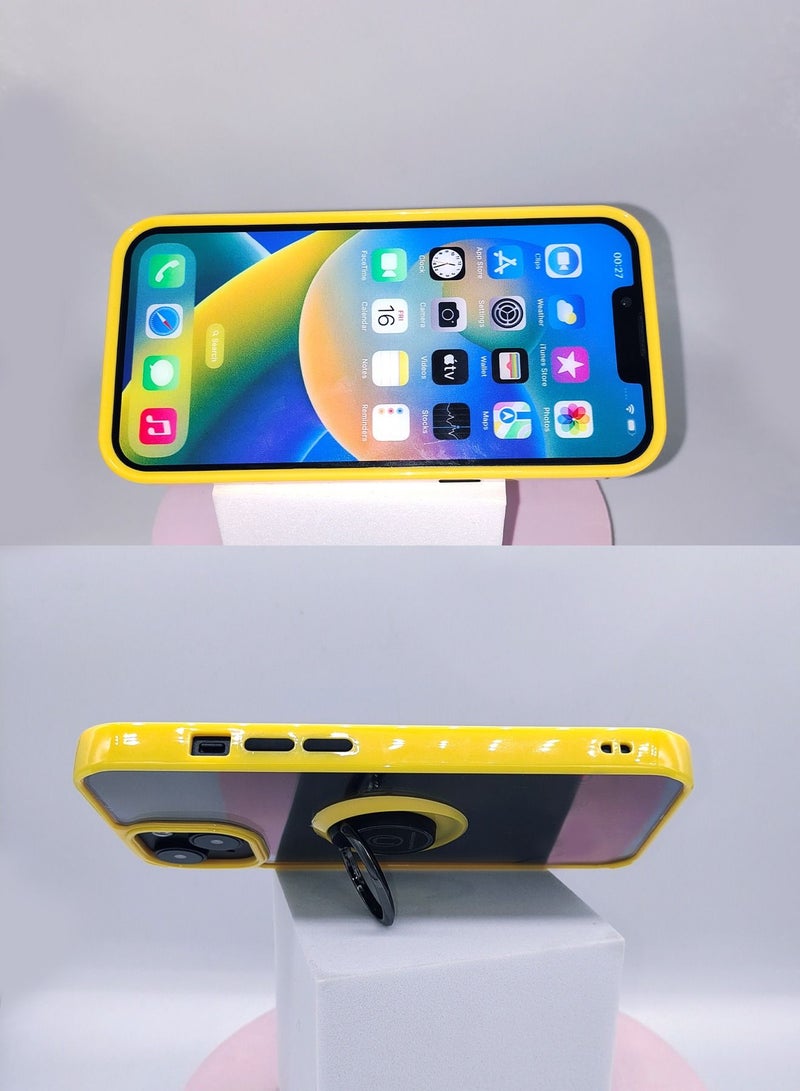 Compatible with iPhone 13 Case, Edge Protection Full Body Heavy Duty Clear Fall Prevention Protective Anti-Scratch Shockproof Case with Magnetic Car Mount with Ring Holder Stand - Image 5