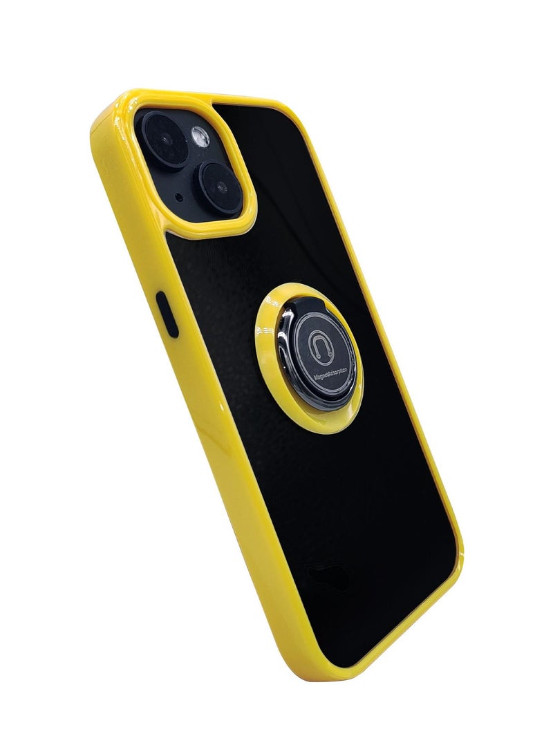 Compatible with iPhone 13 Case, Edge Protection Full Body Heavy Duty Clear Fall Prevention Protective Anti-Scratch Shockproof Case with Magnetic Car Mount with Ring Holder Stand - Image 2
