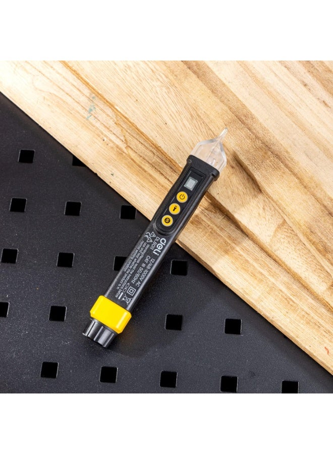 Deli Contactless Voltage Tester 12-1000V AC - Adjustable Sensitivity with 3-Color LED Indicators - Non-Contact Electrical Detector - Image 5