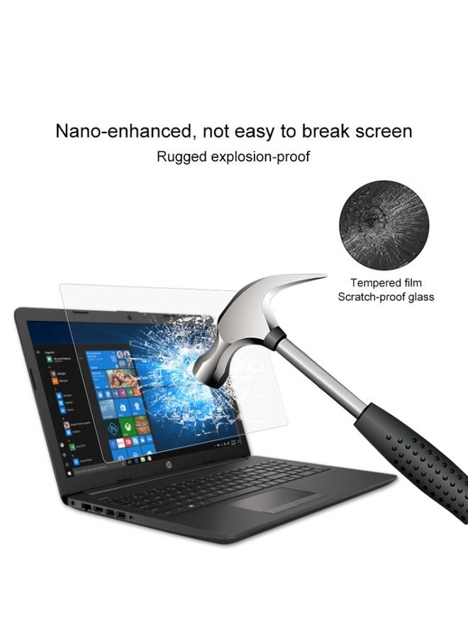 BURAQ - Laptop Screen HD Tempered Glass Protective Film for HP 255 G7 Notebook PC 15.6 inch - Image 1