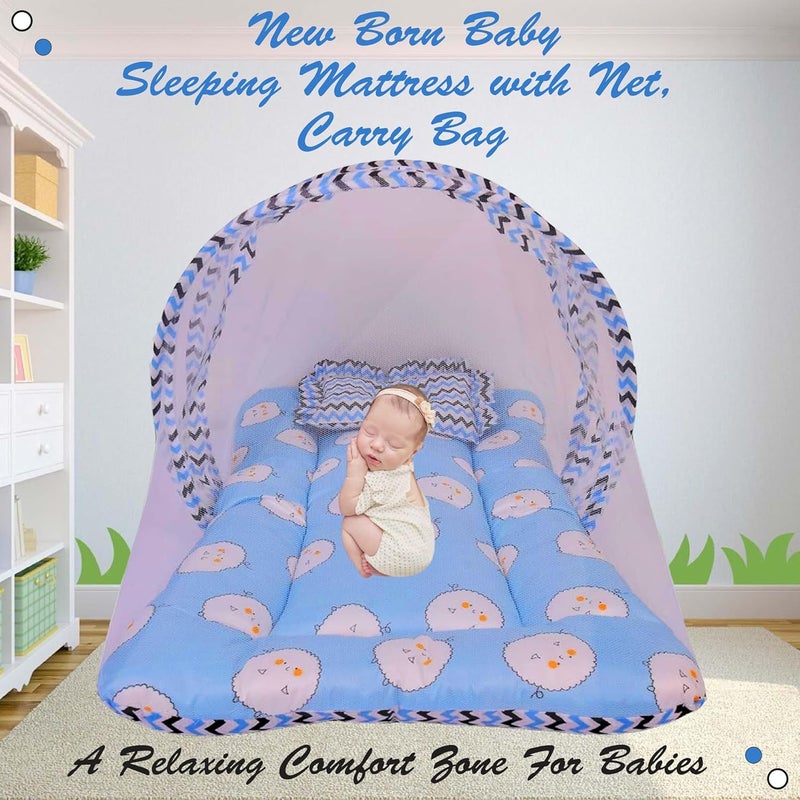 Kwitchy Combo of Unisex Baby Sleeping Bag and Baby Sleeping Mattress with Net Blue 06 Months - Image 3