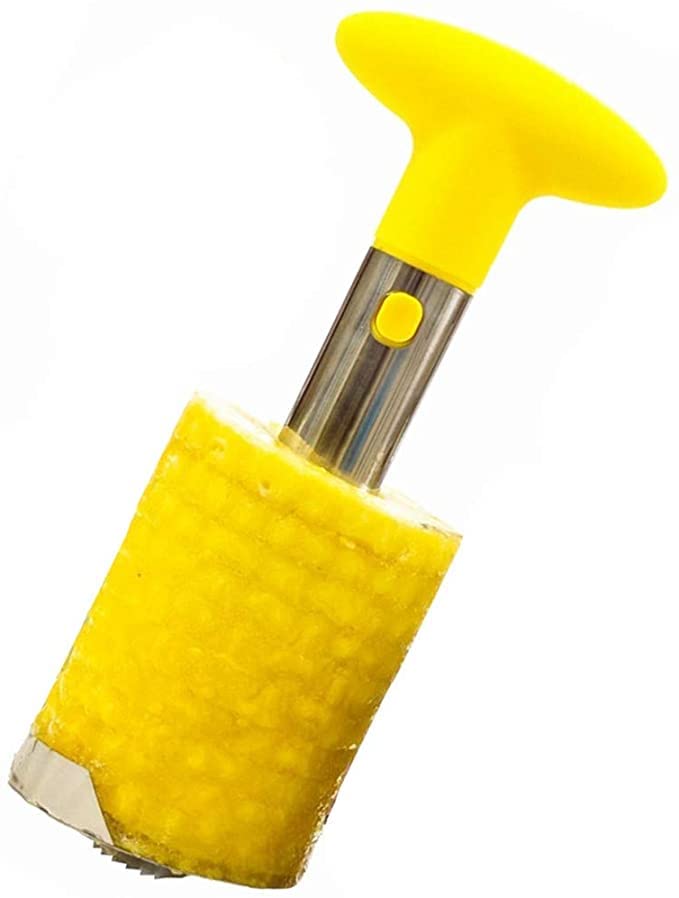 Seven Moon Stainless Steel Pineapple Corer and Slicer Tool with Sharp Built in Blade for Easy Coring and Ring Slices (Pack of 1, Random Colour) - Image 3