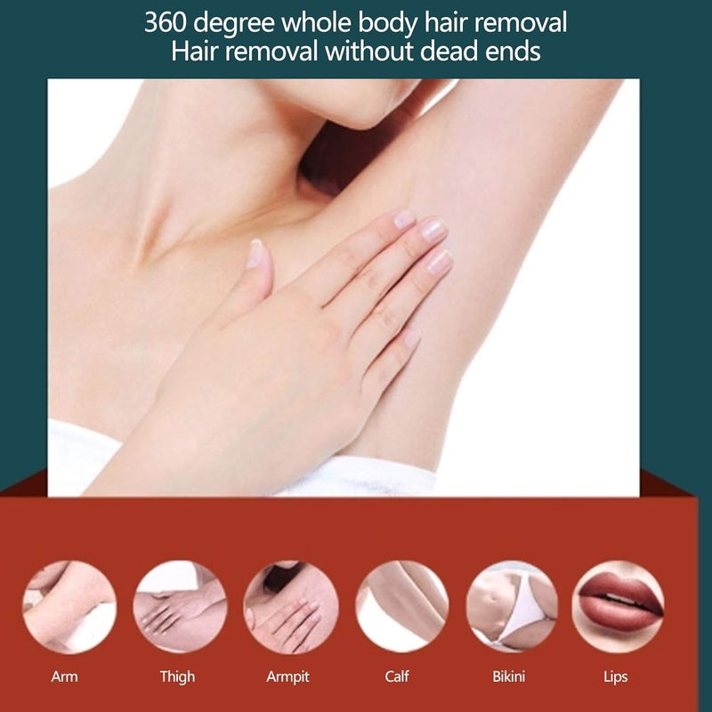 تشكيغلو جهاز إزالة الشعر، جهاز إزالة الشعر بالليزر شبه الموصل 808، جهاز صغير محمول لإزالة الشعر باستخدام كمادات الثلج (الولايات المتحدة الأمريكية) - Image 2