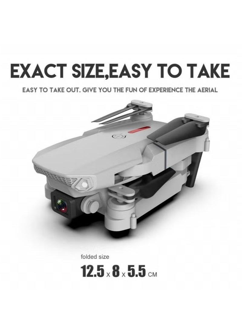 LS-E525 WiFi FPV 4K Drone with Dual Cameras, Headless Mode, 3 Batteries – Silver Grey, Ideal for Beginners & Kids  - Image 3
