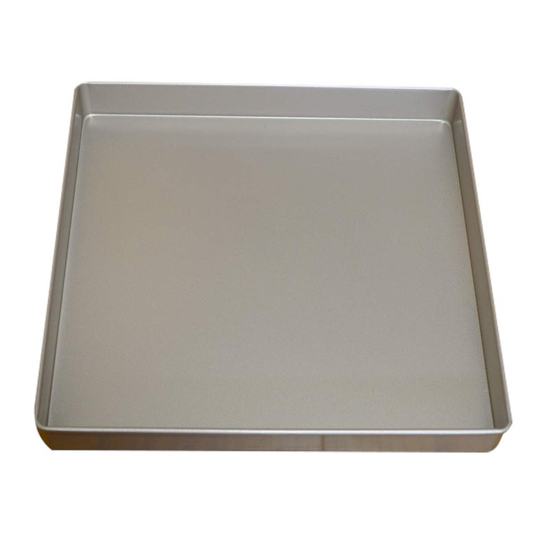 Nonstick Square Baking Pan 11x11 Inch Carbon Steel Cake Baking Sheet Cookies Bakeware for Oven Baking Gold