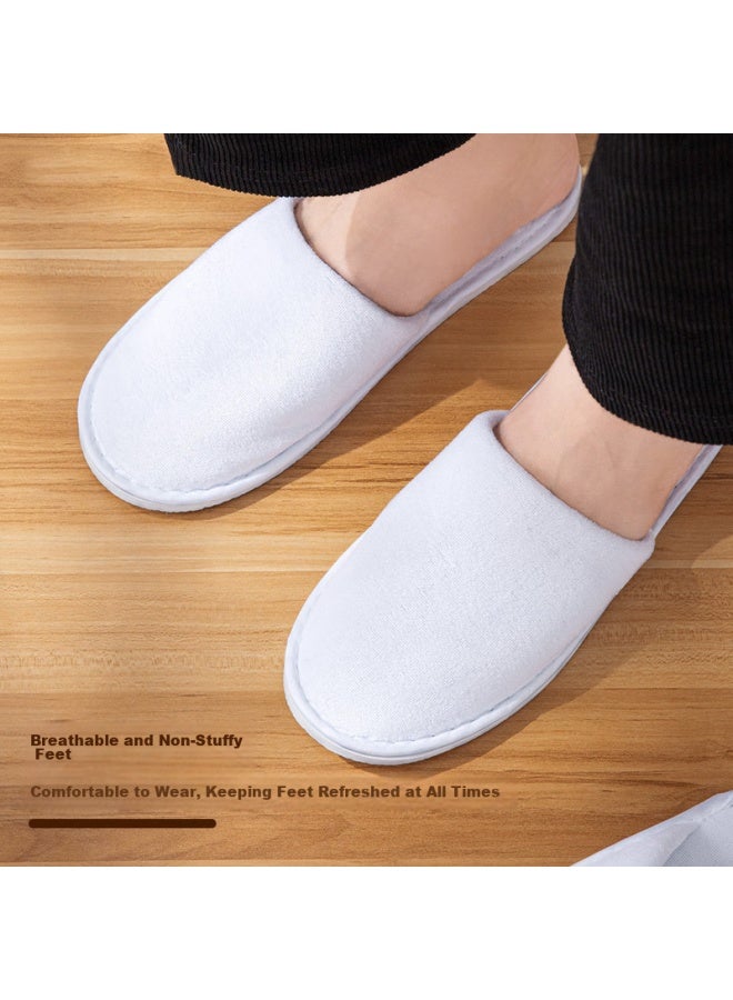 BWNK Bowonic Disposable Slippers, 5 Pairs, For Guests, Hotels, Beauty Salons, Non-slip, Thickened, Portable, For Travel, Suitable For Homestays  - Image 2
