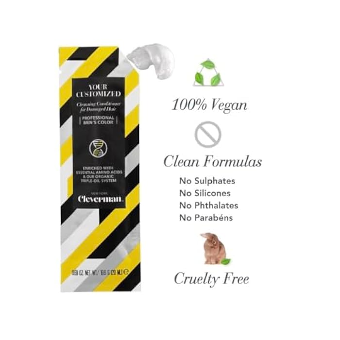 CLEVERMAN Men's Cleansing Conditioner for Damaged Hair (Pack of 5) - Image 5