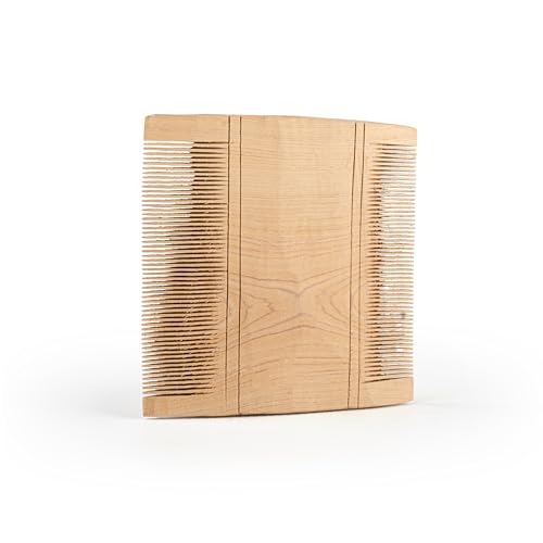 WoCra® Wooden Fine-Tooth Dust-Lice Comb | Wooden Nit Comb | Perfect for Lice Eeru Nits Eggs Bugs Removal from Hairs | Natural Wooden Double-Sided Fine-Tooth Lice Comb for Men Women Kids | Square Shape 9 X 9 cm size |1 Piece - Image 3