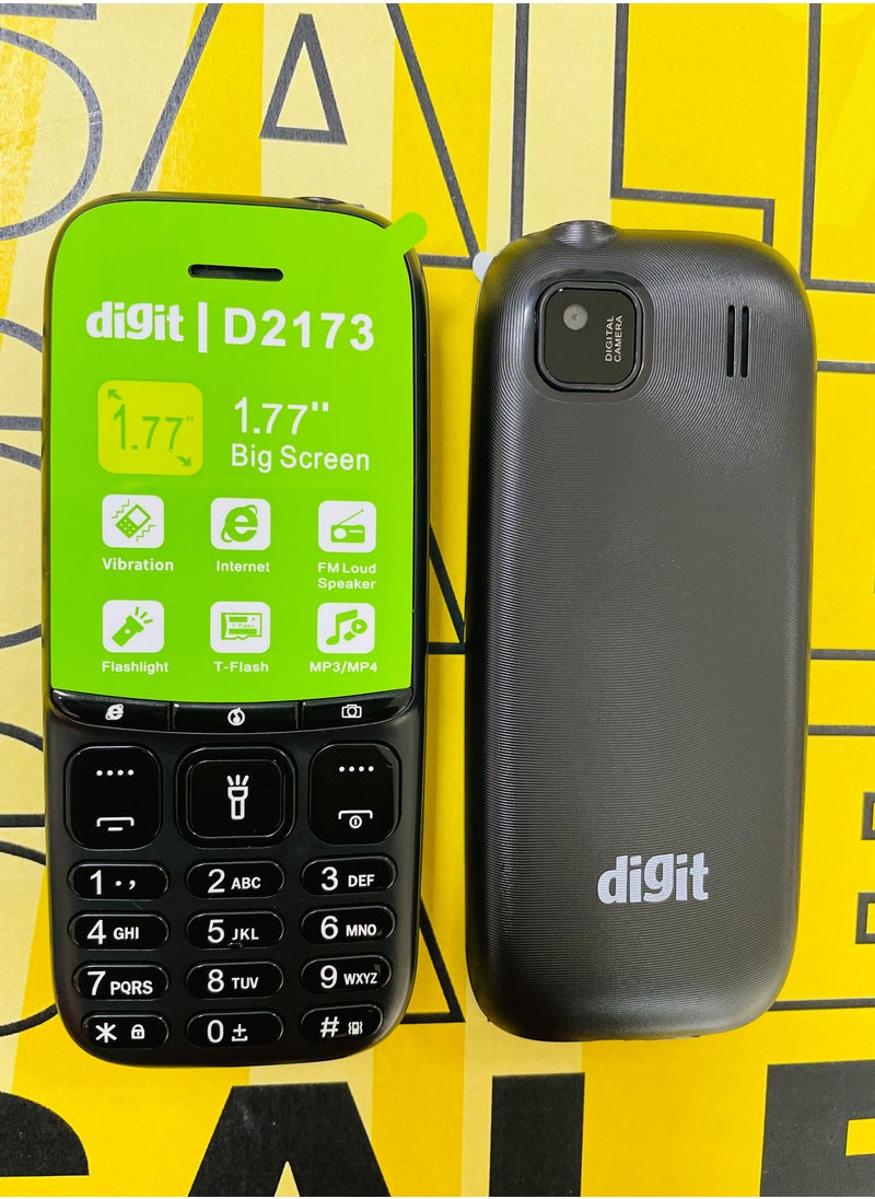DIGIT - Digit Mobile D2173 Dual Sim with Memory card Slot Rear Camera 1.77 Screen 1150maH Battery - Image 1
