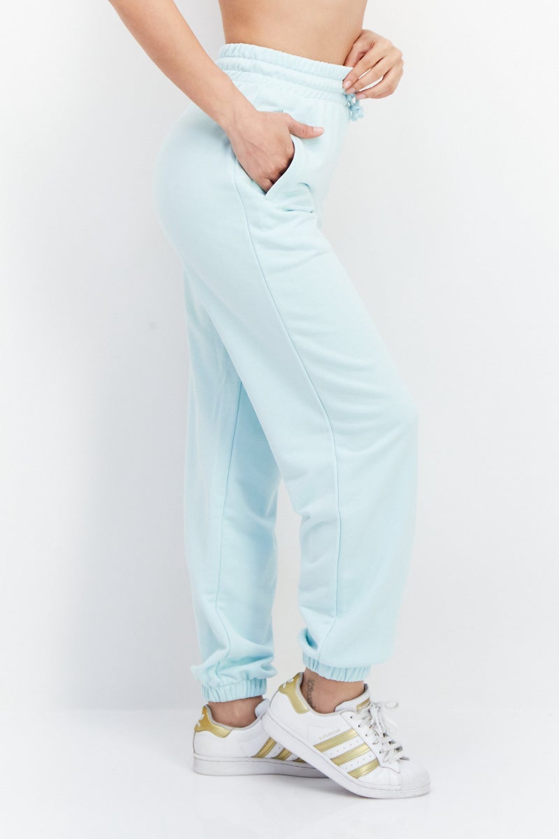 adidas Originals Women Loose Fit Training Sweatpants, Turquoise - Image 2