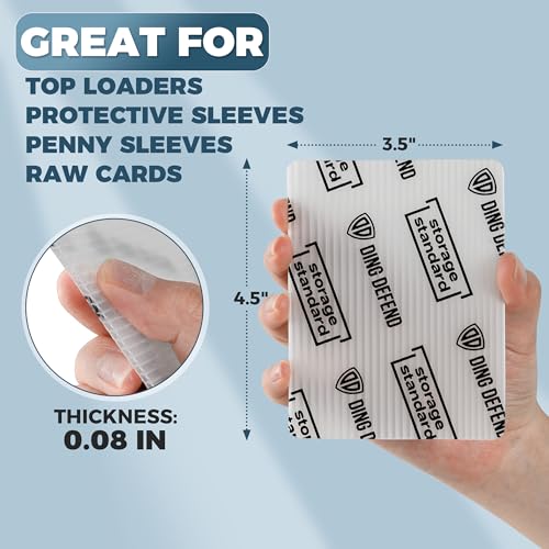 Storage Standard Trading Card Shipping Protectors 510 Pack 3.5'' x 4.5'' - Premium Ultra Strong Plastic Inserts Mailers - Precut Supply Sleeves for Sports MTG Cards Packaging - Flats for Breakers - Image 5