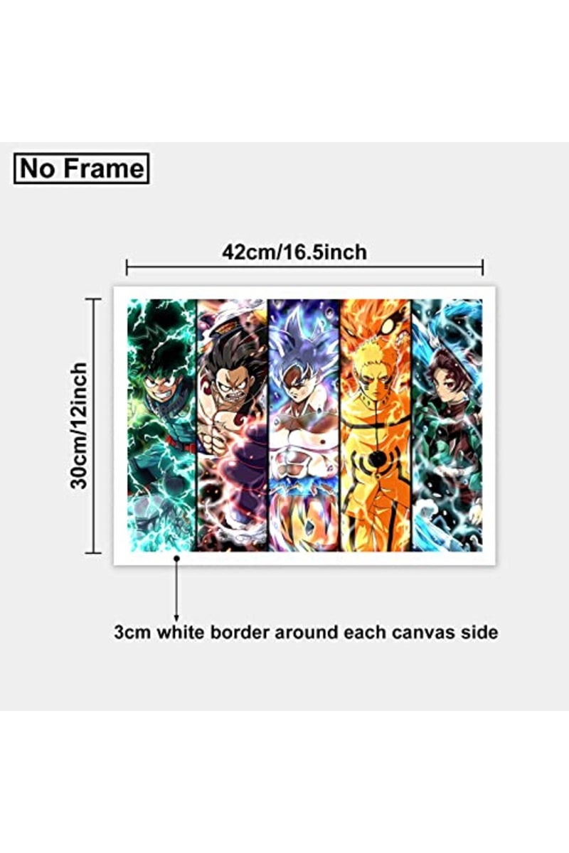 KAIWALK Japanese Anime Jujutsu Kaisen Poster Yuji Itadori Print on Canvas Painting Wall Art for Living Room Decor Boy Gift (Unframed, Q-Jujutsu Kaisen 2-1pcs) - Image 3