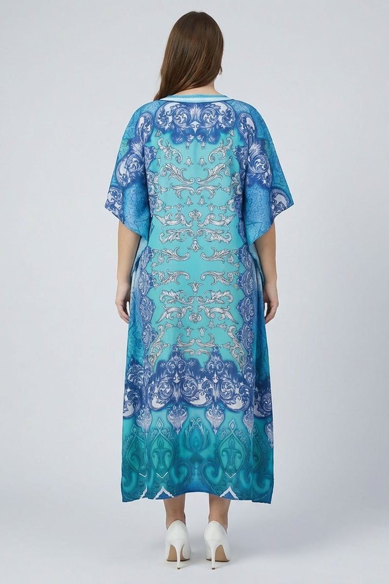 Willow & Whistle Women Allover Print Maxi Dress, Multicolor - Image 4