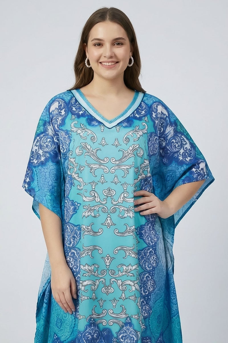 Willow & Whistle Women Allover Print Maxi Dress, Multicolor - Image 2