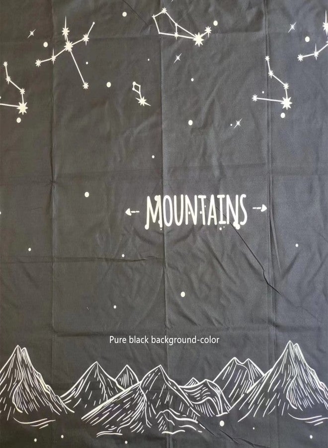 Teanea Bottom Bunk Bed Curtains Privacy Cloth Underbed Curtains for Low Loft Bed Twin, 2 Panels, Mountains - Image 3