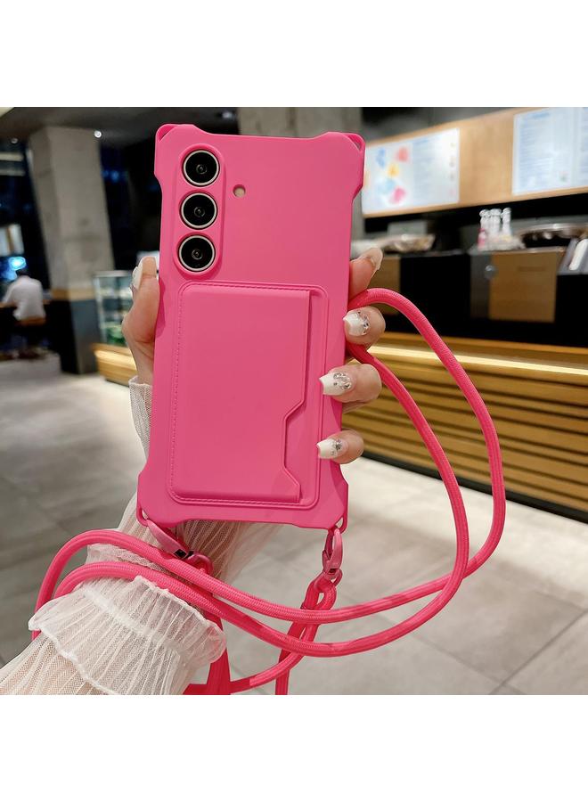 اس-توب جراب لهاتف Samsung Galaxy A54 5G، جراب بطاقات من مادة TPU السائلة، جراب هاتف مقاوم للصدمات بأربع زوايا - Image 1