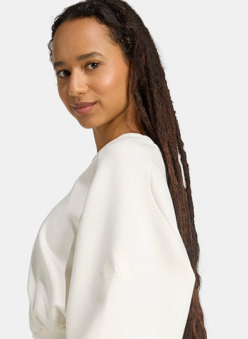 Adidas Soft Lux Crew Sweatshirt - Image 4