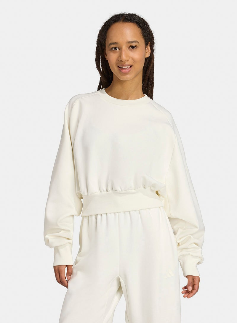 Adidas Soft Lux Crew Sweatshirt - Image 1