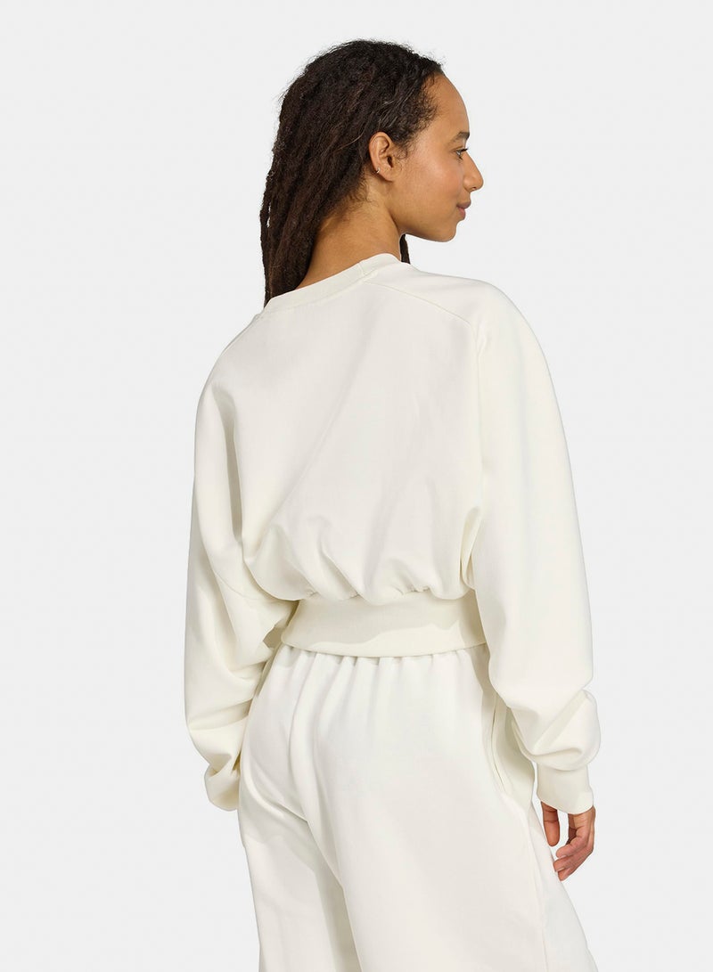 Adidas Soft Lux Crew Sweatshirt - Image 2