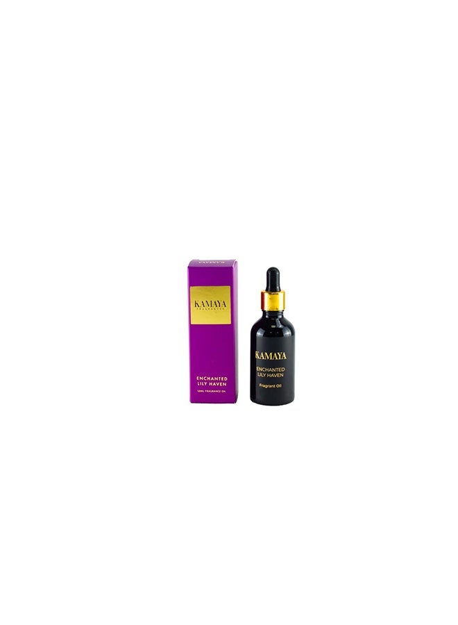 KAMAYA Blossom Caboodle Collection Lily Haven 50 ml essential oil with dropper| Floral Lily fragrance in bright color gift box| Perfect for oil diffusers - Image 2