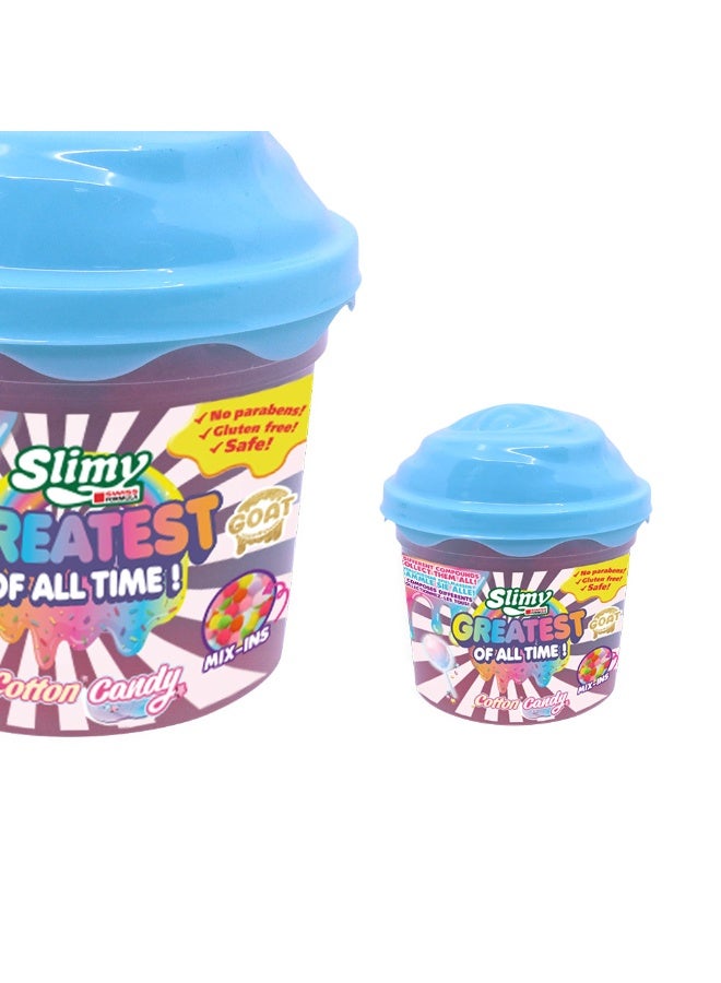Slimy “GOAT” – Greatest of All Time 100g Cup with Cotton Candy Mix-Ins Assorted - Image 3