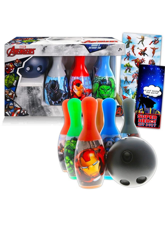 Marvel Studio Avengers Toys Games Activities Bundle Marvel Avengers Playset - Avengers Bowling Set Avengers Games for Toddlers Kids (Marvel Avengers Merchandise) - Image 1