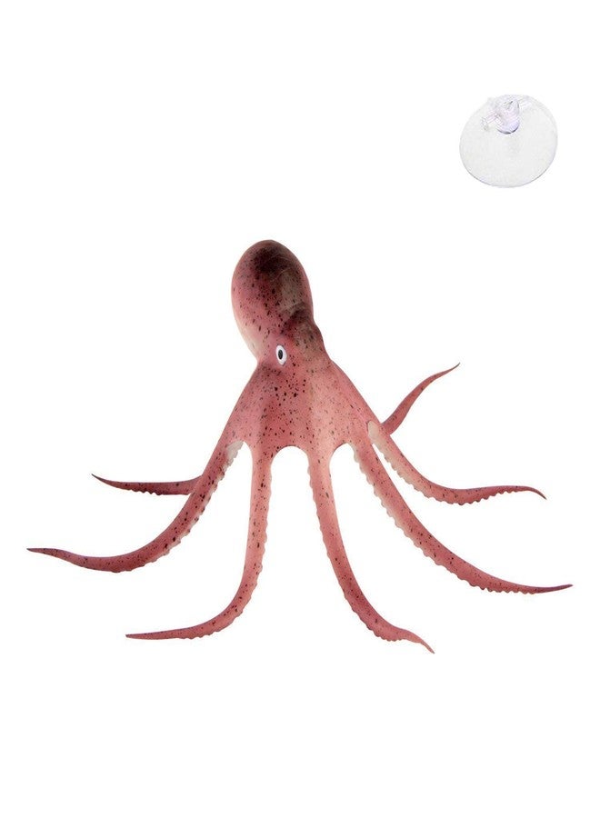XMHF Fish Tank Decorations of Aquarium Artificial Octopus Brown - Image 1
