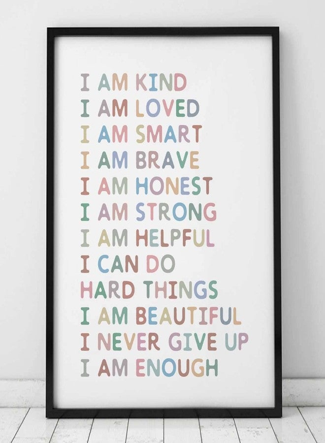 ZEARPT Positive Affirmations Wall Decor for Kids Room, Watercolor Kids Affirmation Poster for Playroom, Nursery & Classroom Decor, Inspirational Positive Quotes Wall Art, 8x10 Unframed - Image 5