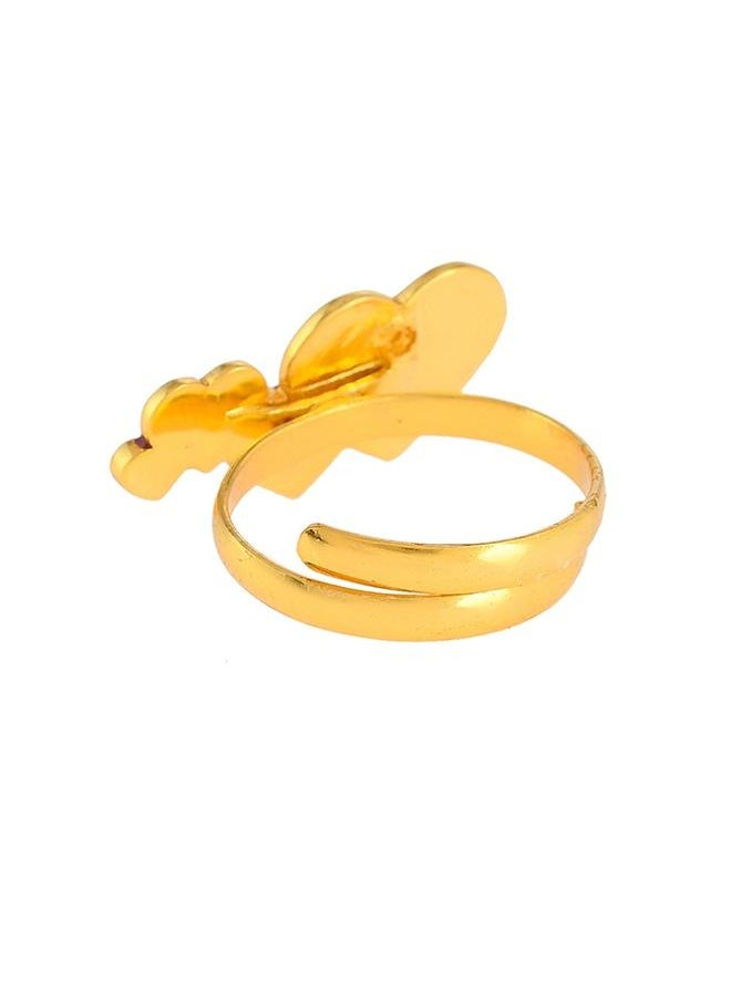 VOYLLA - Valentine's Day Collection Enamelled Hearts Ring - Image 1
