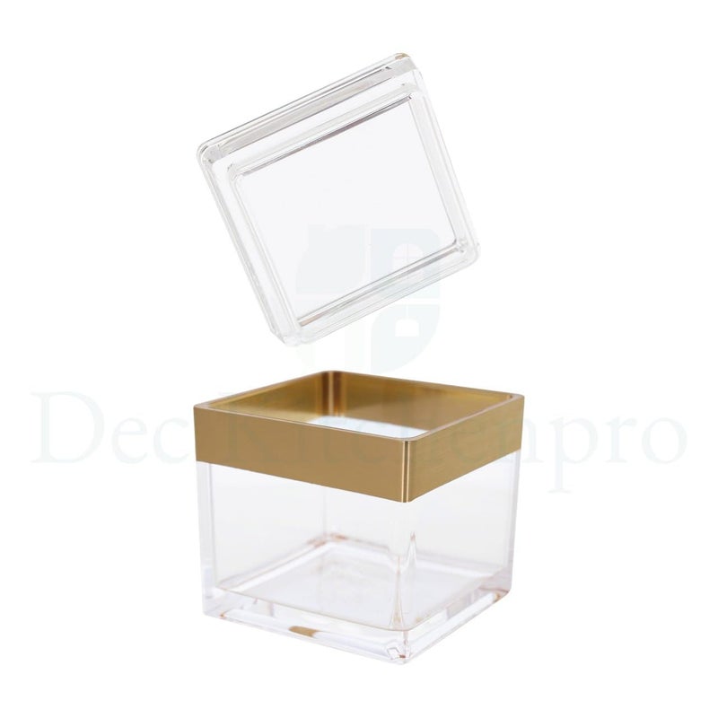 Dec Kitchenpro Acrylic Square Jar Premium Acrylic Square Jar with Clear Design For Storing Pack of 1 - Image 5