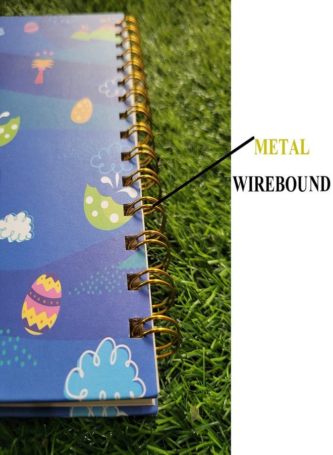 Definite مفكرة ديفينيت آرت بوب إت بغلاف مقوى وسلك معدني، مقاس A5، 160 صفحة، مفكرة للأطفال للعب والتعلم (هارت بوب إت) - Image 5