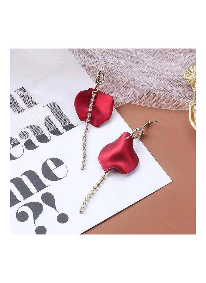 NIBEMINENT Rose Flower Petals Dangle Earrings  - Image 5
