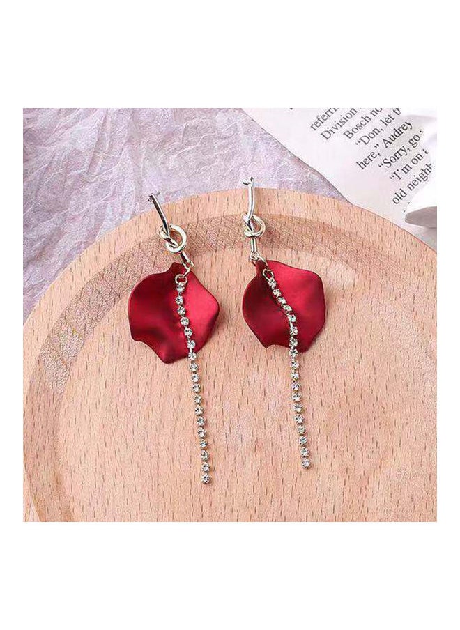 NIBEMINENT Rose Flower Petals Dangle Earrings  - Image 3