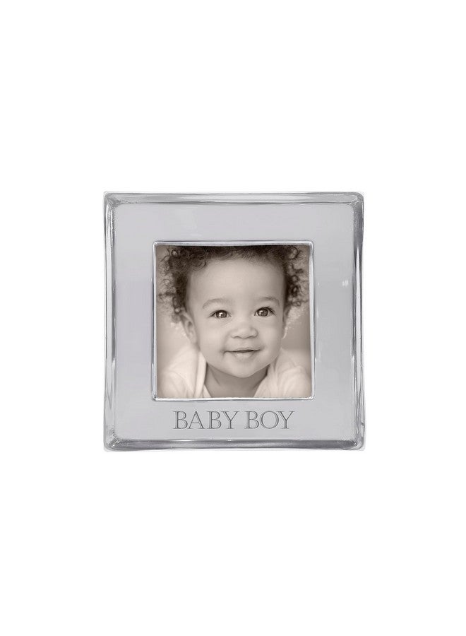 MARIPOSA BABY BOY Signature 4x4 Frame, Silver - Image 1