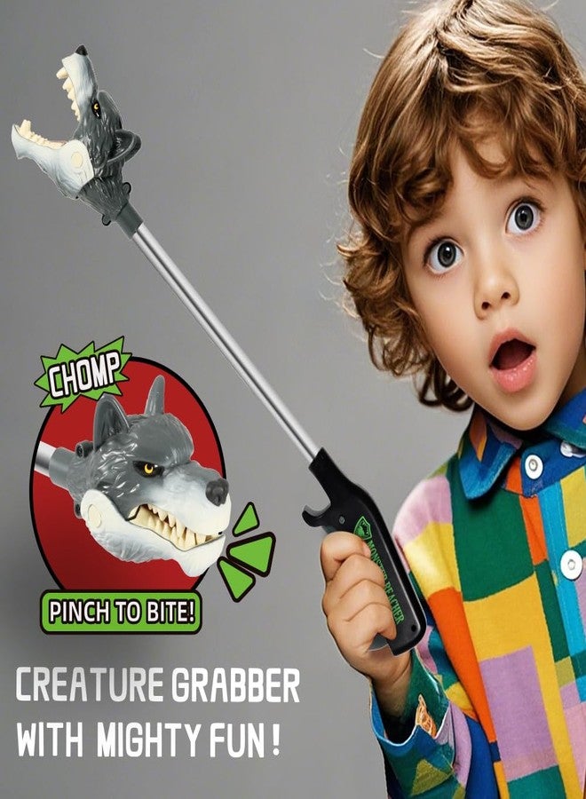 DINOBROS Animal Pincher Toys Wolf Grabber Toy for Boys Claw Snapper Chomper Monster Reacher Robot Hand - Image 3