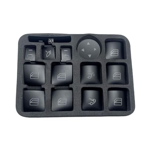 YCUPONE 14 Pack Interior Door Armrest Window Switch Button Trim Cover Compatible with A B C E G GLA CLA GLK GL ML GLE Class - Image 1