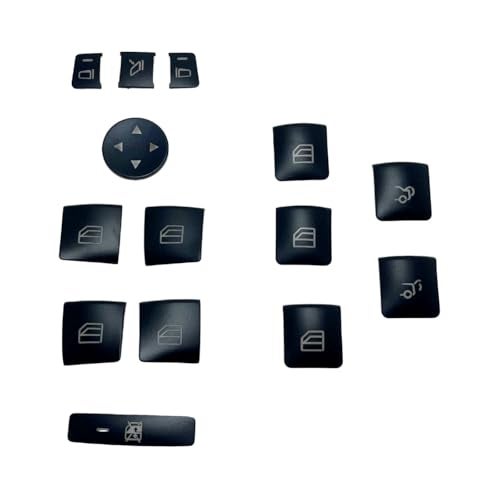 YCUPONE 14 Pack Interior Door Armrest Window Switch Button Trim Cover Compatible with A B C E G GLA CLA GLK GL ML GLE Class - Image 2