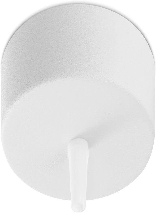 OML Ceiling Canopy Kit, 100mm x 20mm Metal Lamp Holder Base, Deep Single Hole Light Fixture Plate, Pendant Light Chassis for Hanging Chandeliers & DIY Installation - Pack of 2 (White) - Image 4