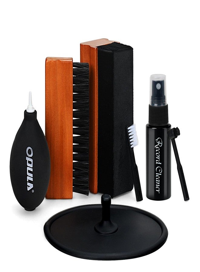 OPULA 7-in-1 Vinyl Record Cleaning Kit Complete - Vinyl Record Cleaner Solution - Velvet Brush - Microfiber Brush - Stylus Brush - Label Protector - Air Blower - Brush for Velvet, Restore LPs Album - Image 1